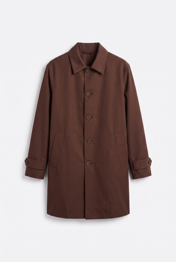 Giesto Trench-coat marron Regular Fit classique - Marron