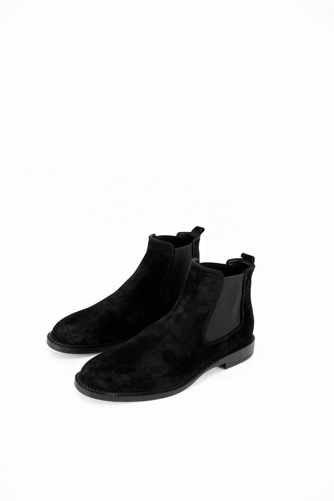 Giesto Botte en suède noire classique - Noir