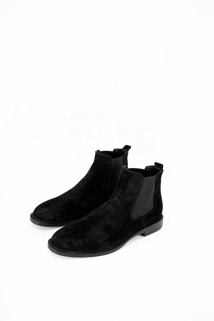 Giesto Botte en suède noire classique - Noir