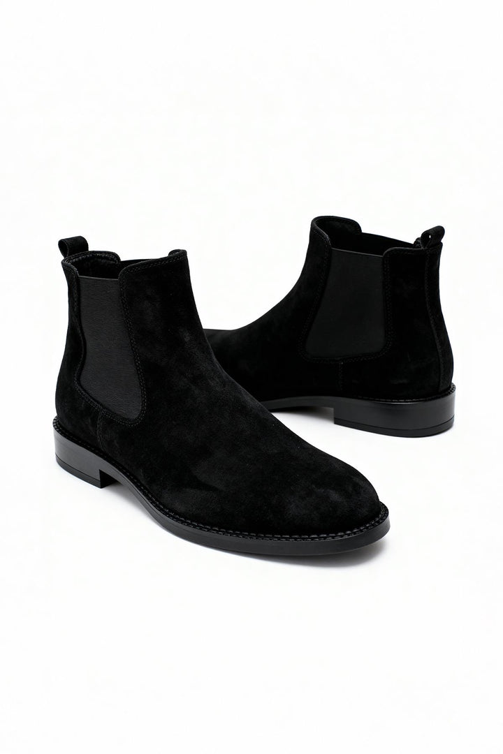 Giesto Botte en suède noire classique - Noir