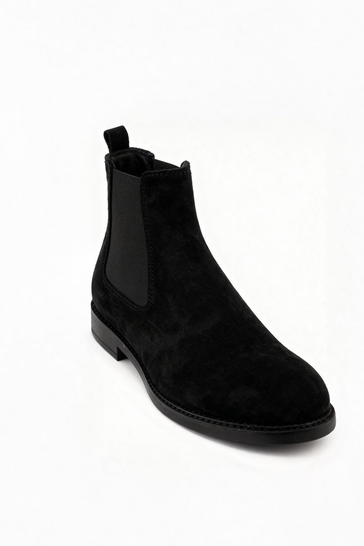 Giesto Botte en suède noire classique - Noir
