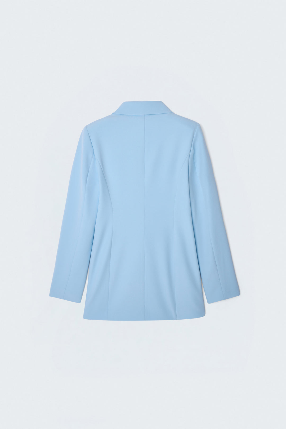 Sateen Veste longue à col classique - bebe Bleu