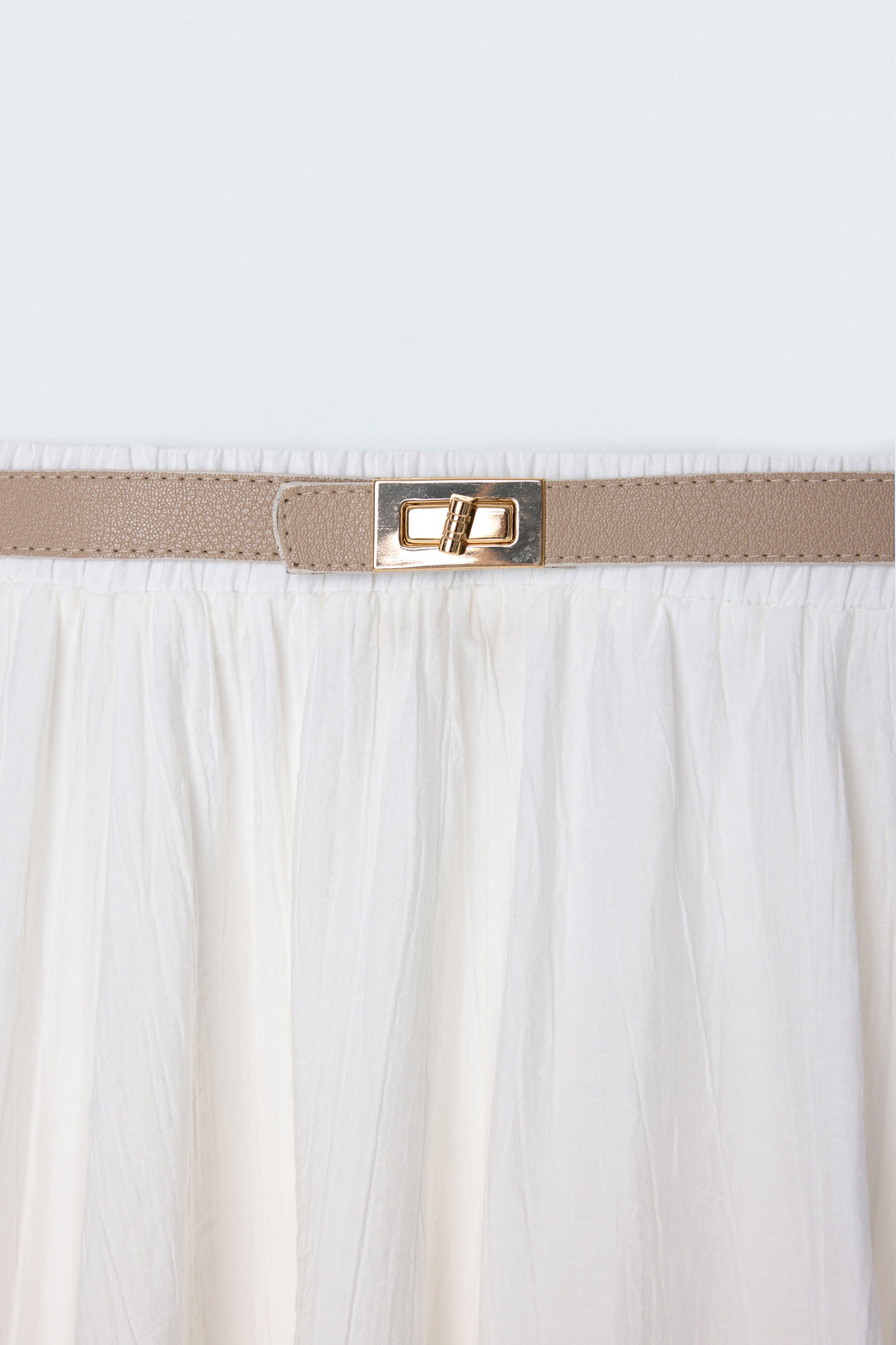Sateen Jupe évasée - Écru