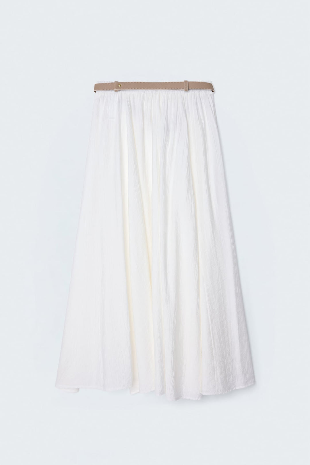 Sateen Jupe évasée - Écru