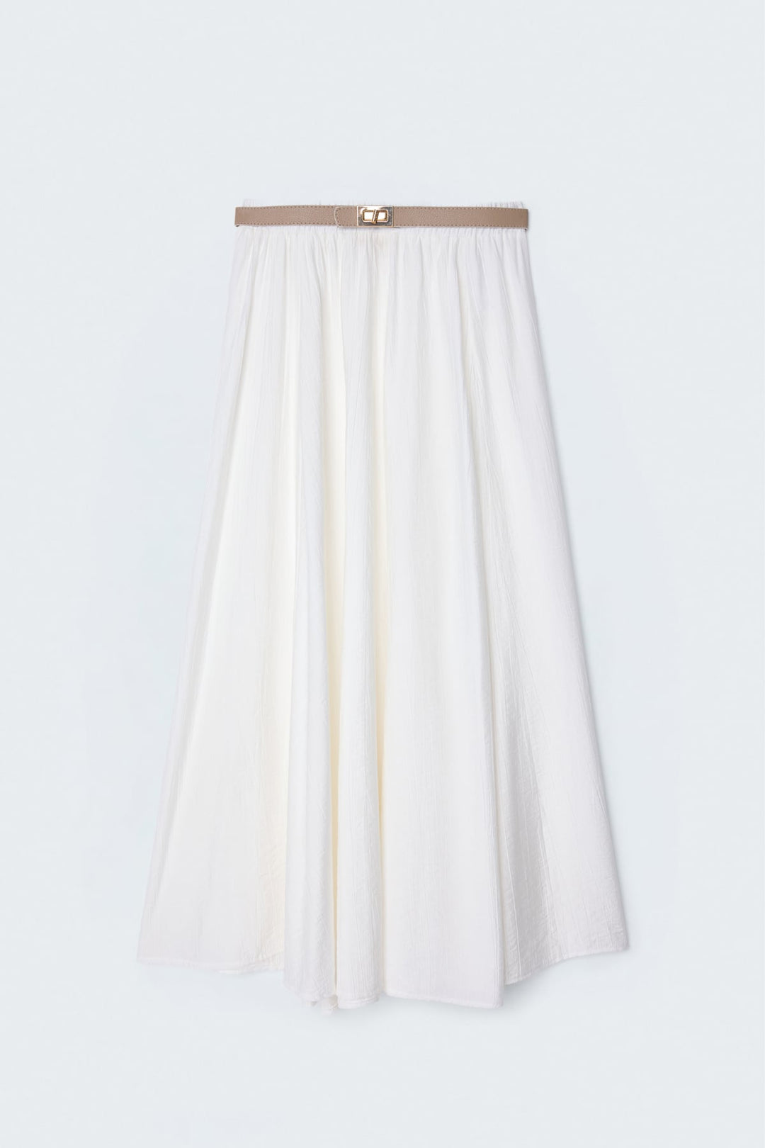 Sateen Jupe évasée - Écru