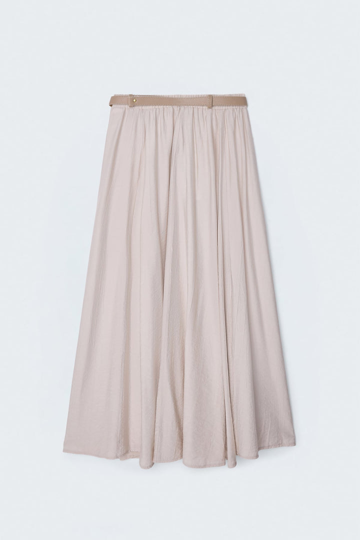 Sateen Jupe évasée - Pierre