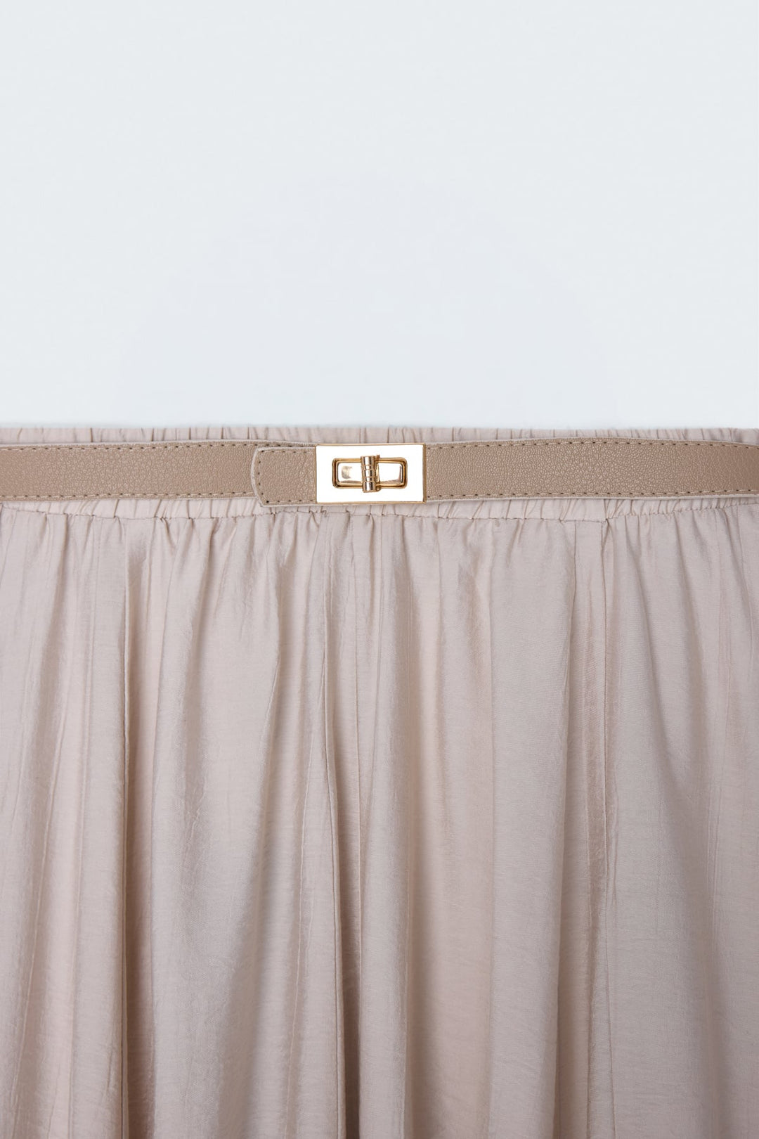 Sateen Jupe évasée - Pierre