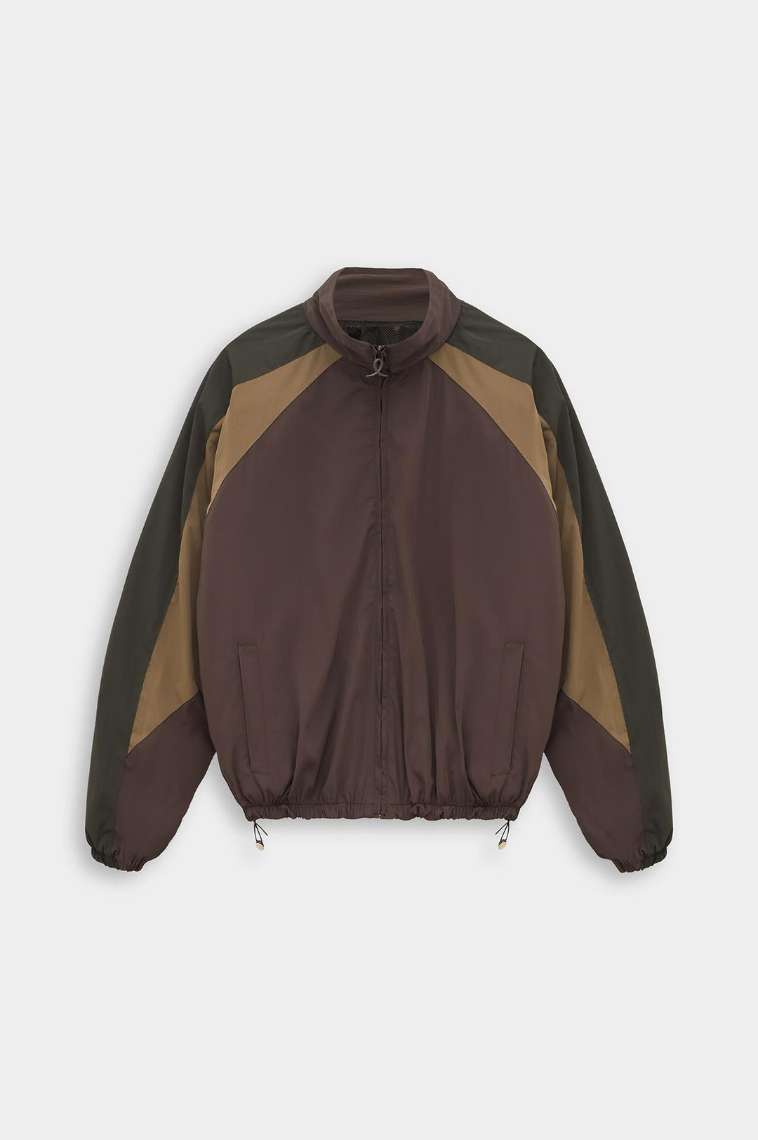 Giesto Veste en suède marron à pièces contrastées - Marron