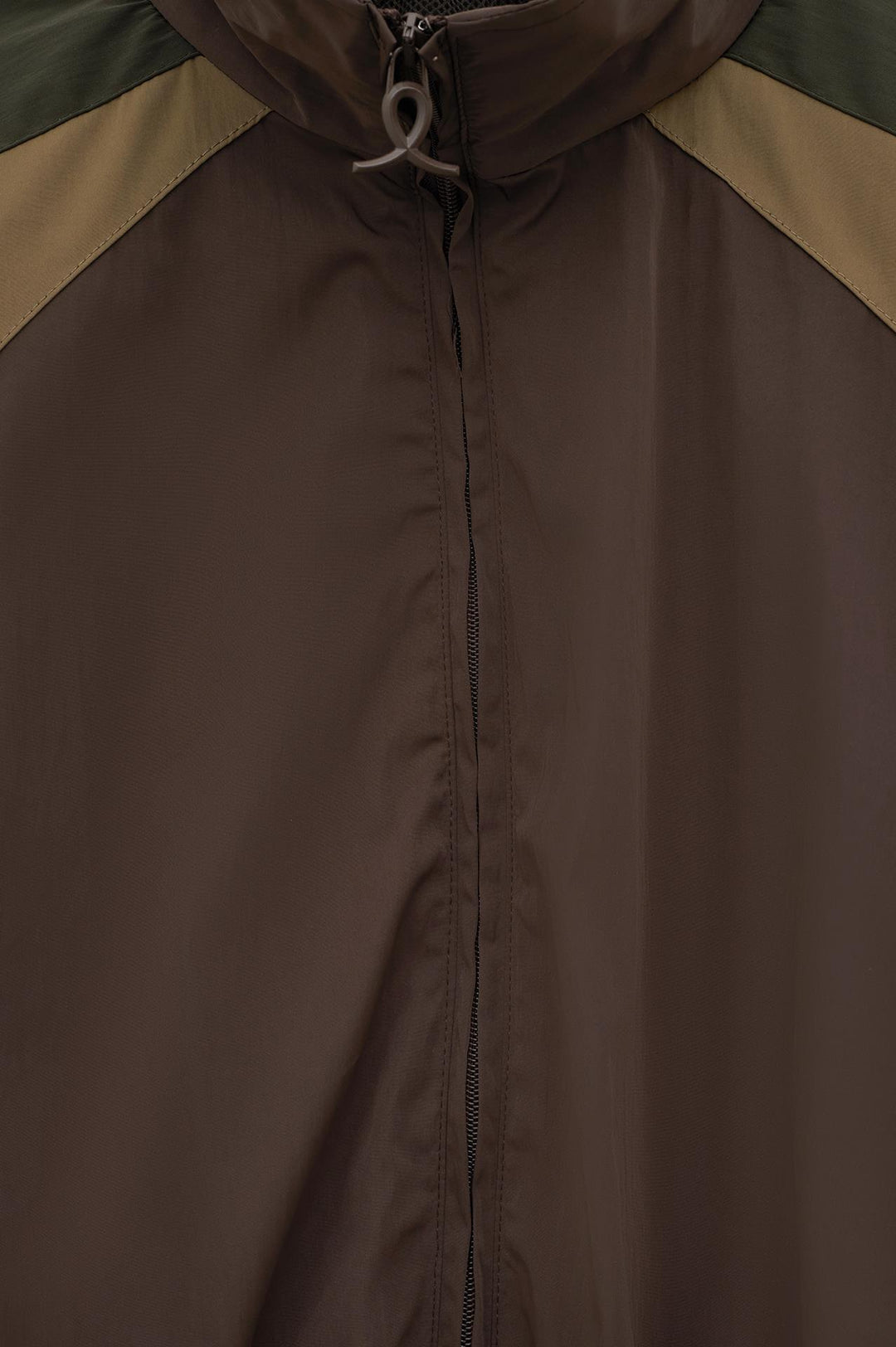 Giesto Veste en suède marron à pièces contrastées - Marron