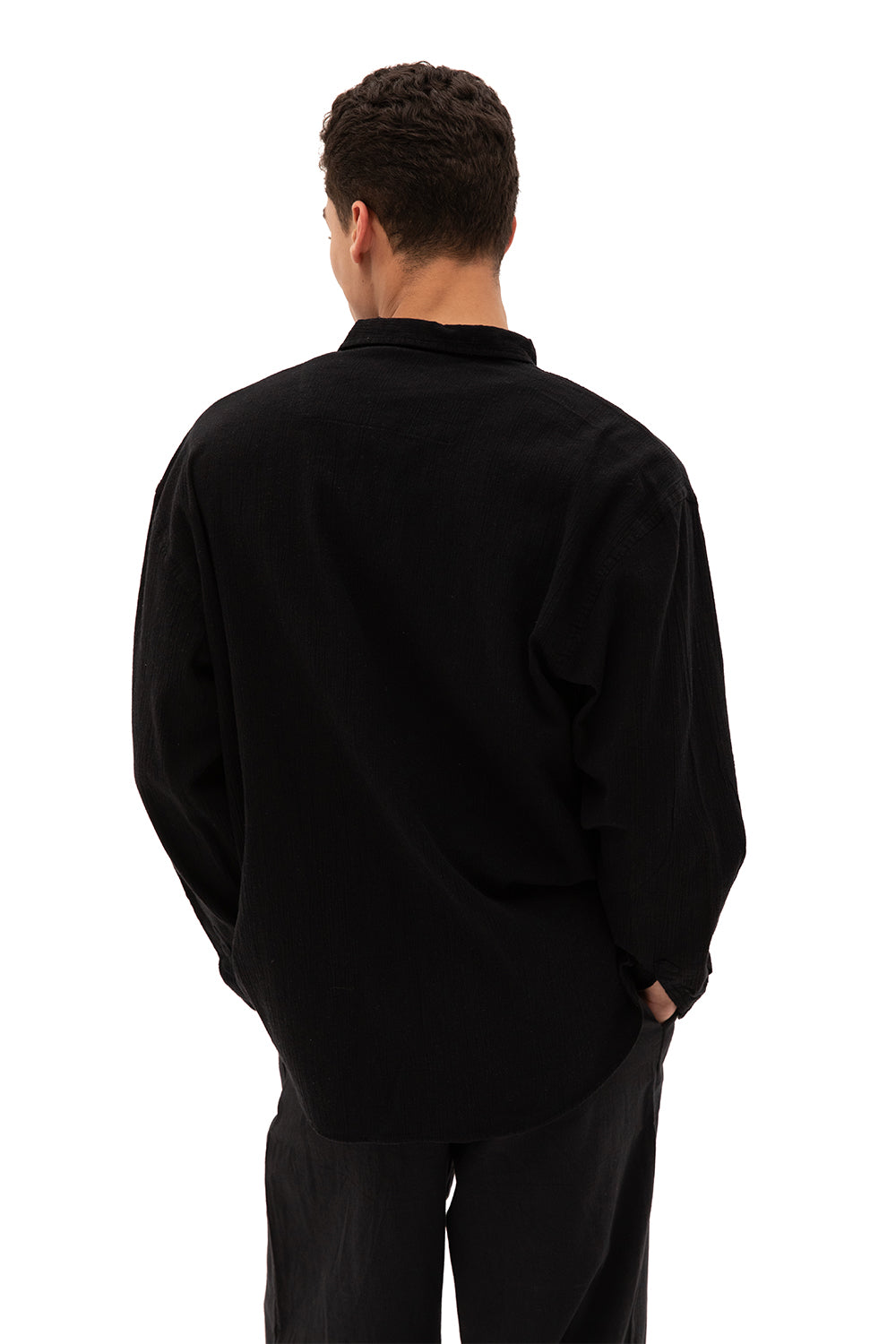 Giesto Chemise en crêpe - Noir