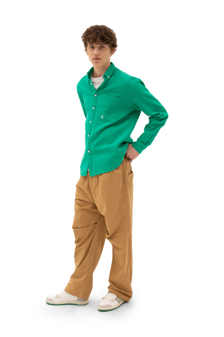 Giesto Chemise en crêpe - Vert