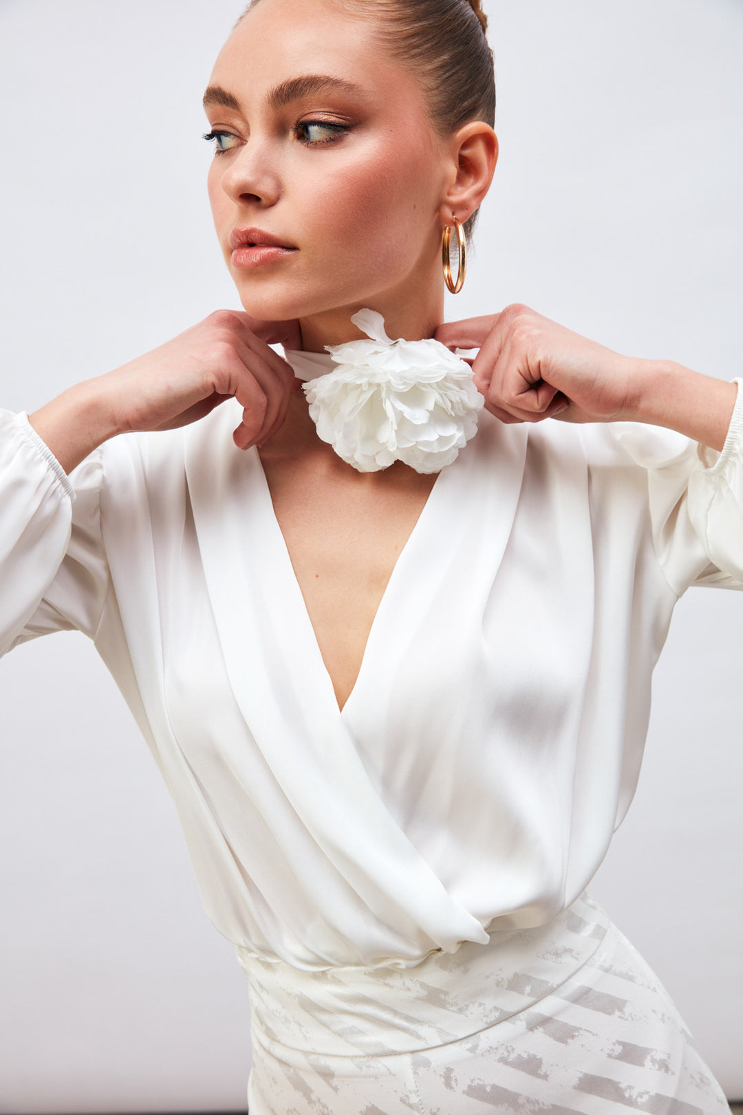 Sateen Body en satin croisé - Écru