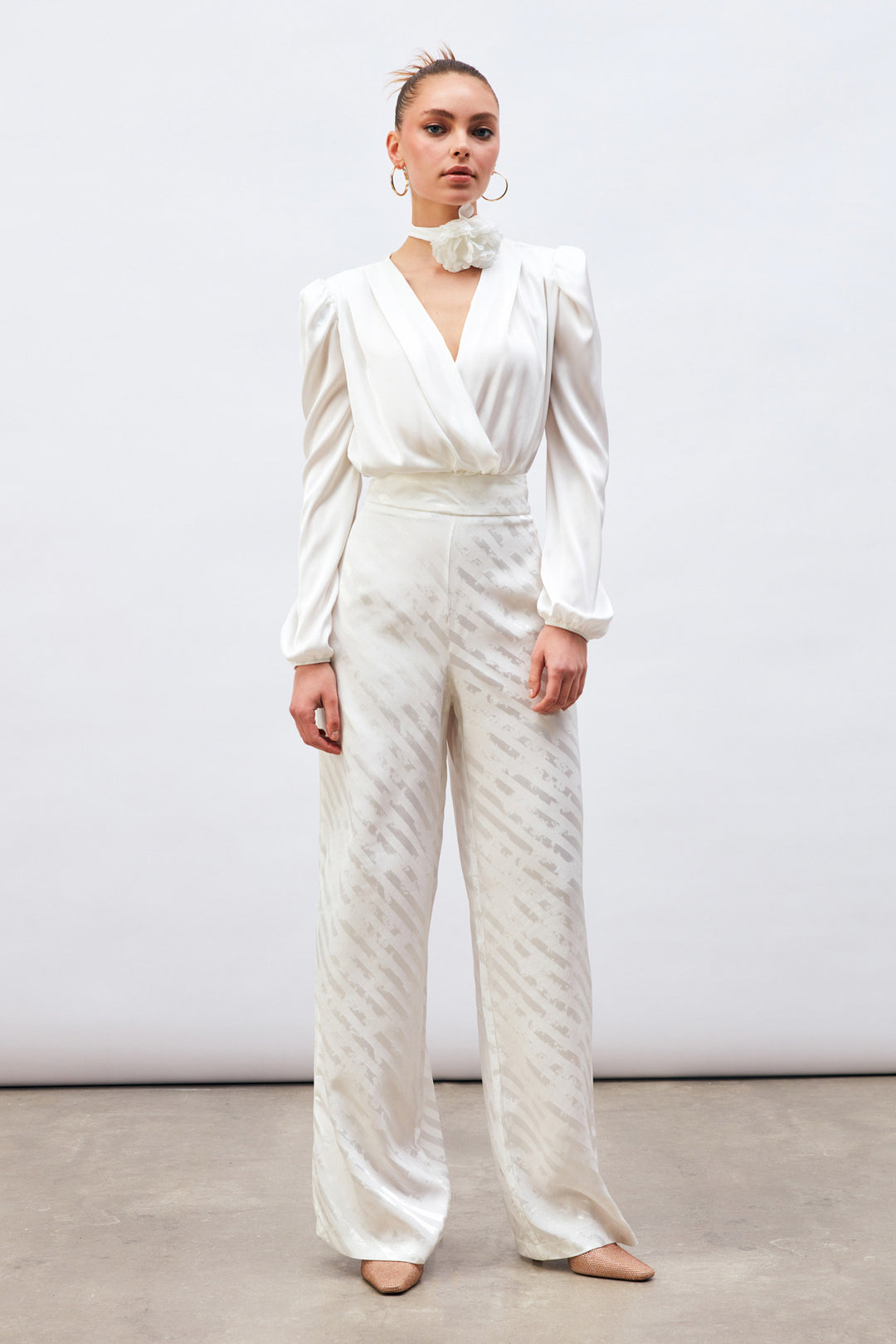 Sateen Body en satin croisé - Écru