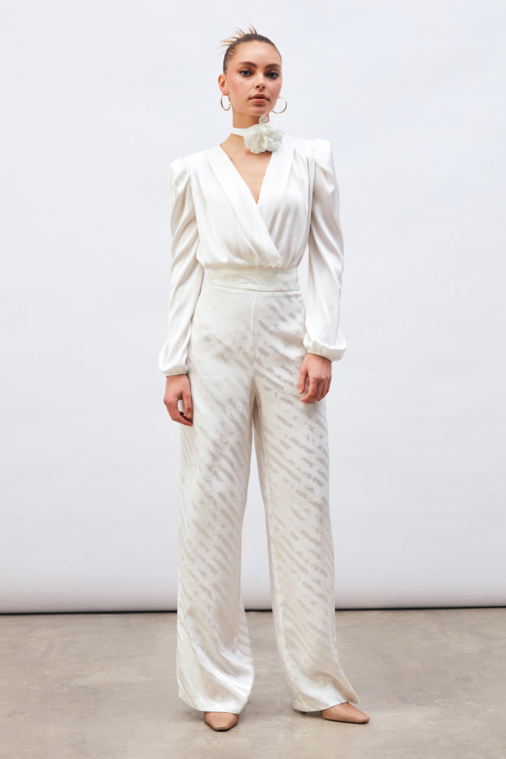 Sateen Body en satin croisé - Écru