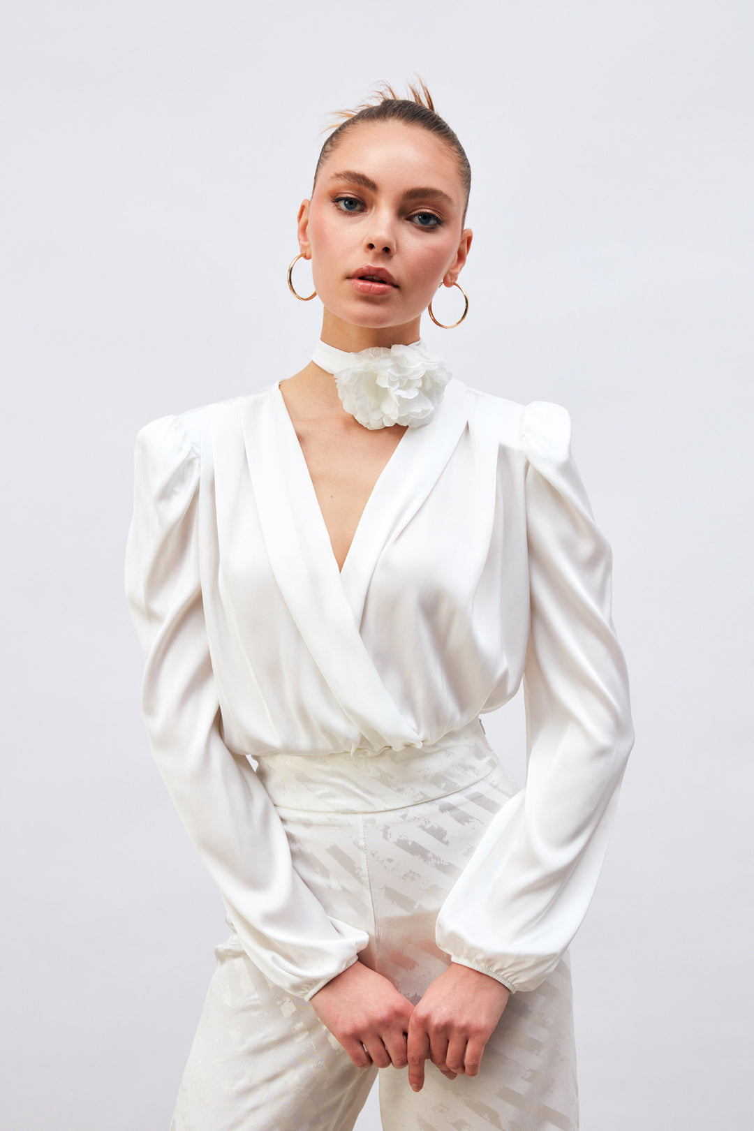 Sateen Body en satin croisé - Écru