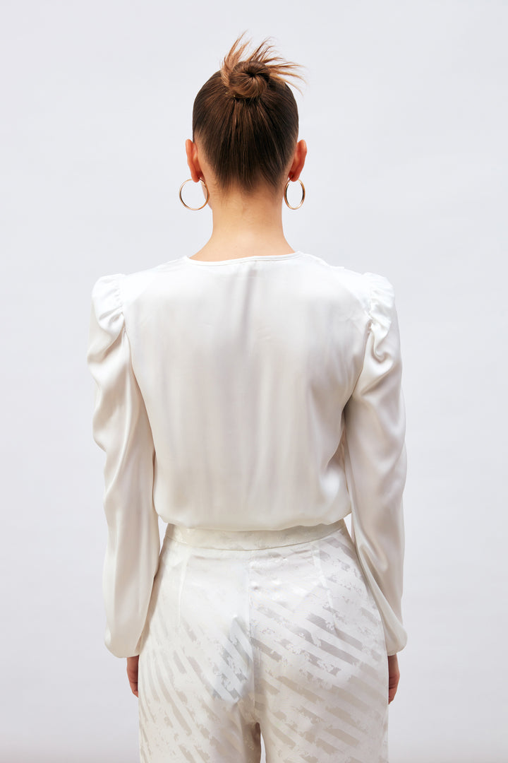Sateen Body en satin croisé - Écru