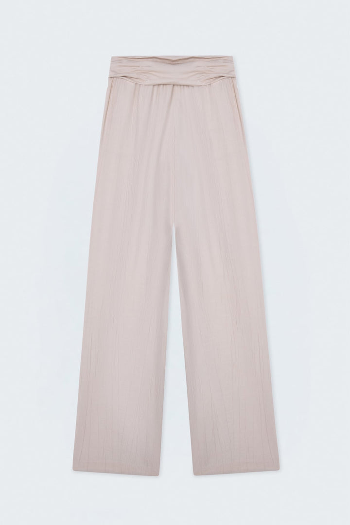Sateen Pantalon à ceinture - Pierre