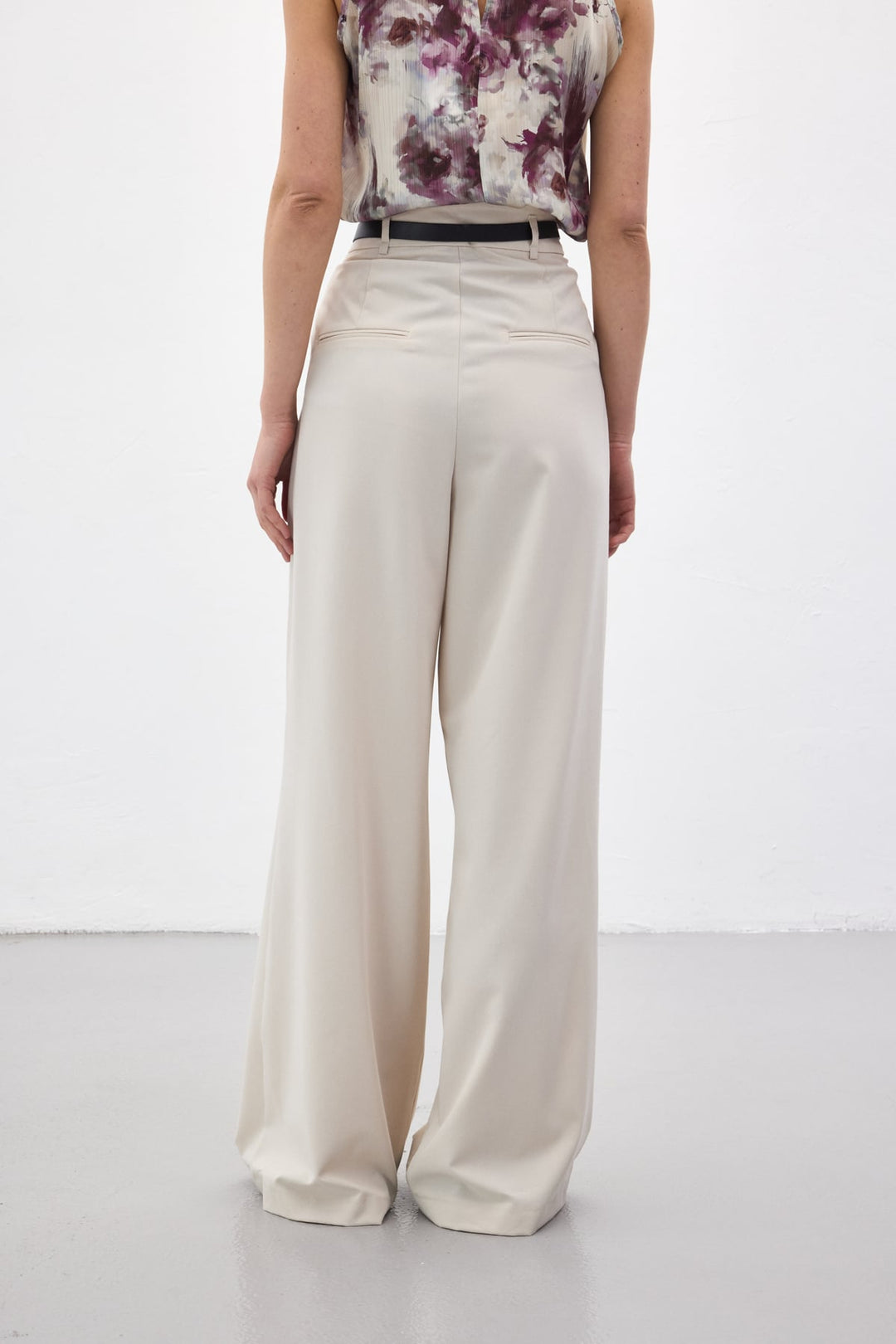 Sateen Lena Pantalon Palazzo - Pierre