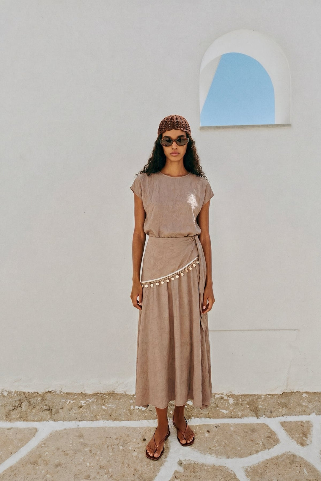 Sateen Ensemble Liana - camel
