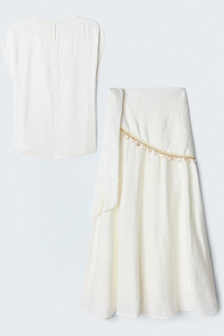 Sateen Ensemble Liana - Écru