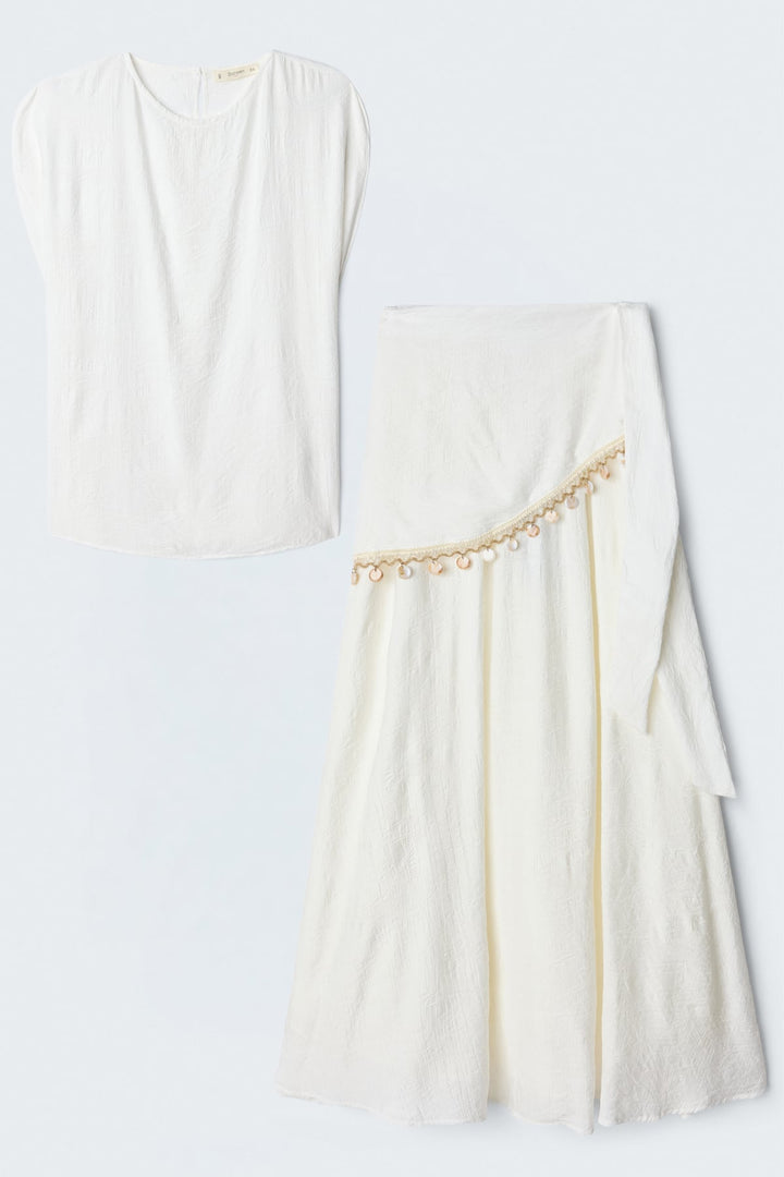 Sateen Ensemble Liana - Écru