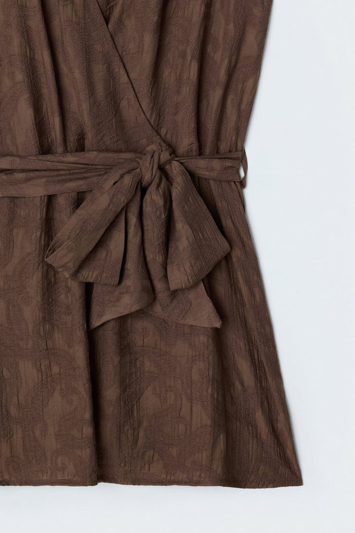 Sateen Lily Blouse - Marron