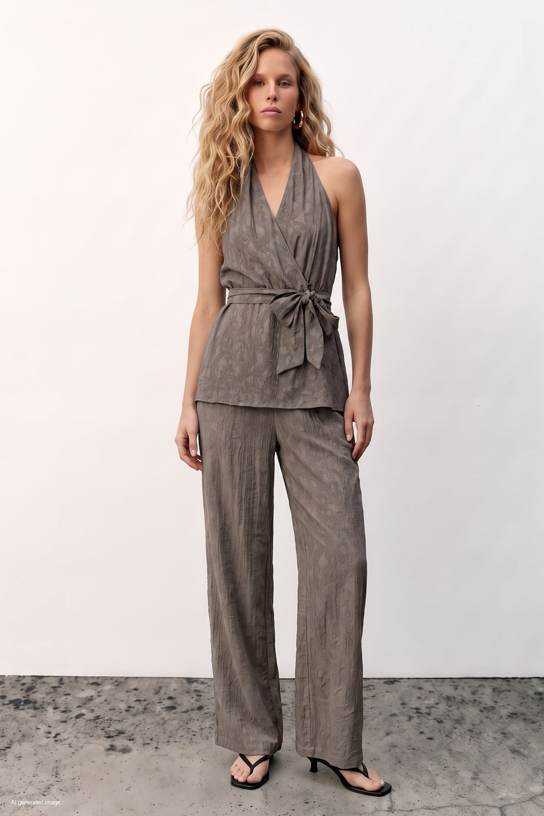 Sateen Lily Blouse - Vison
