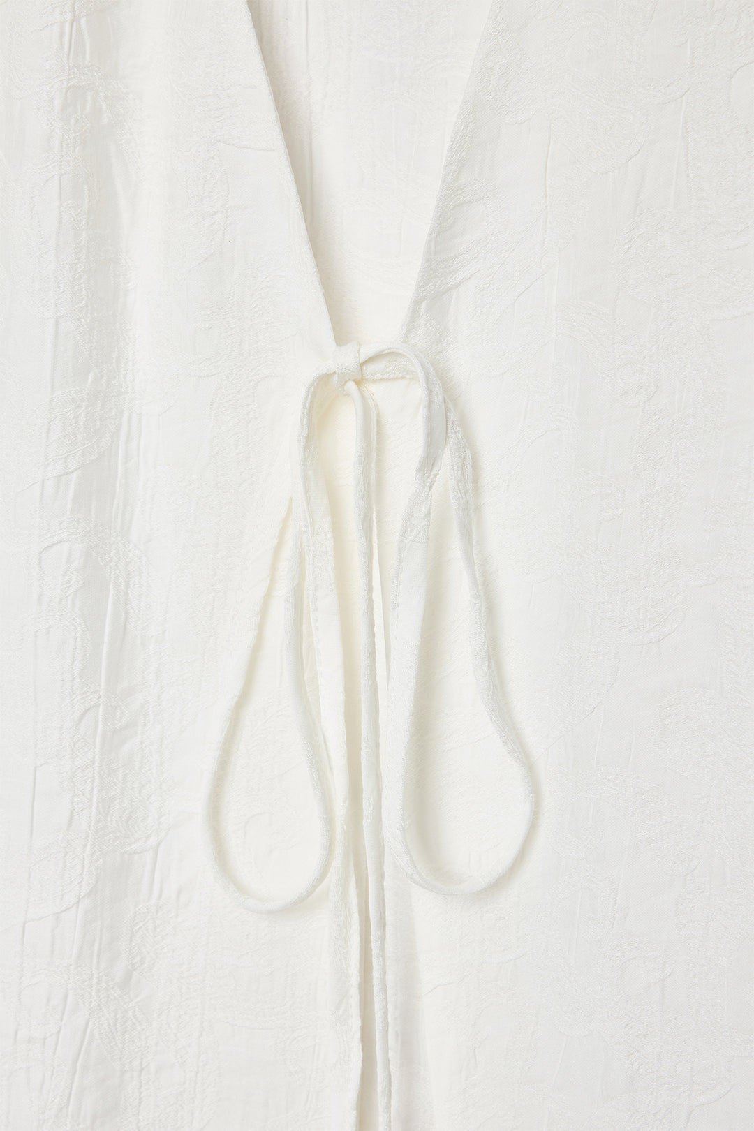 Sateen Lily Kimono - Écru