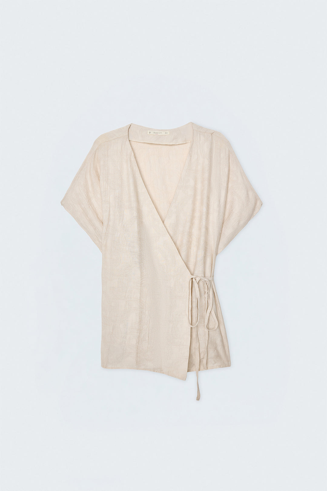 Sateen Lily Kimono - Pierre