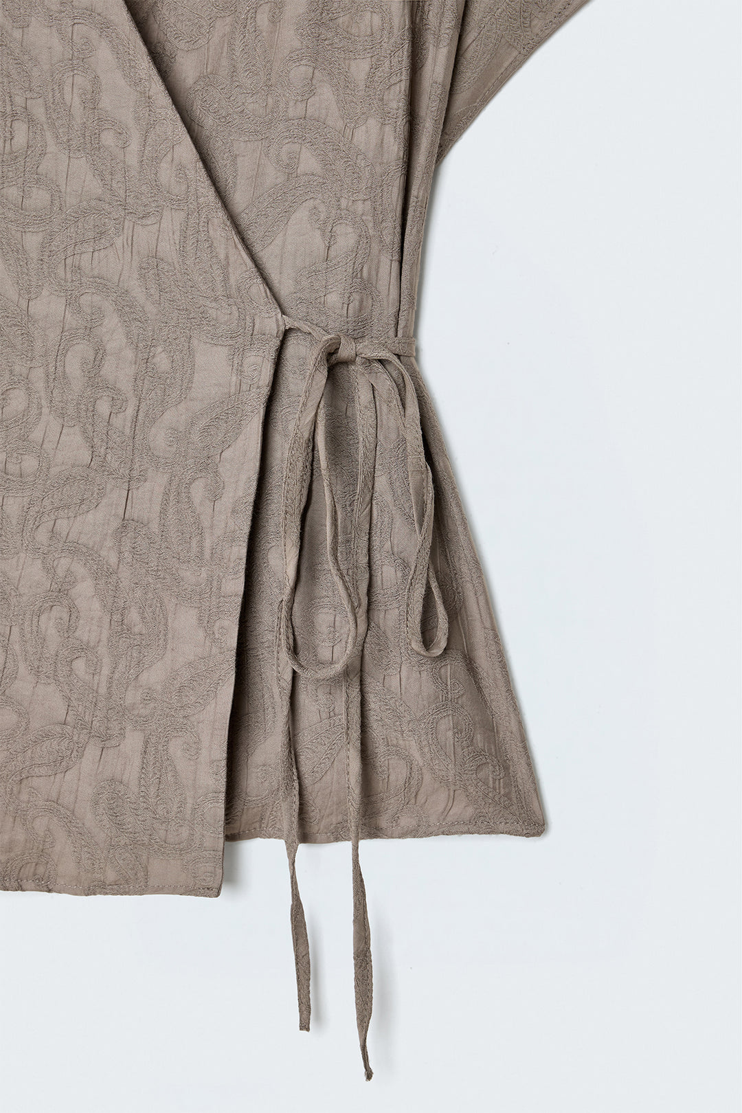 Sateen Lily Kimono - Vison