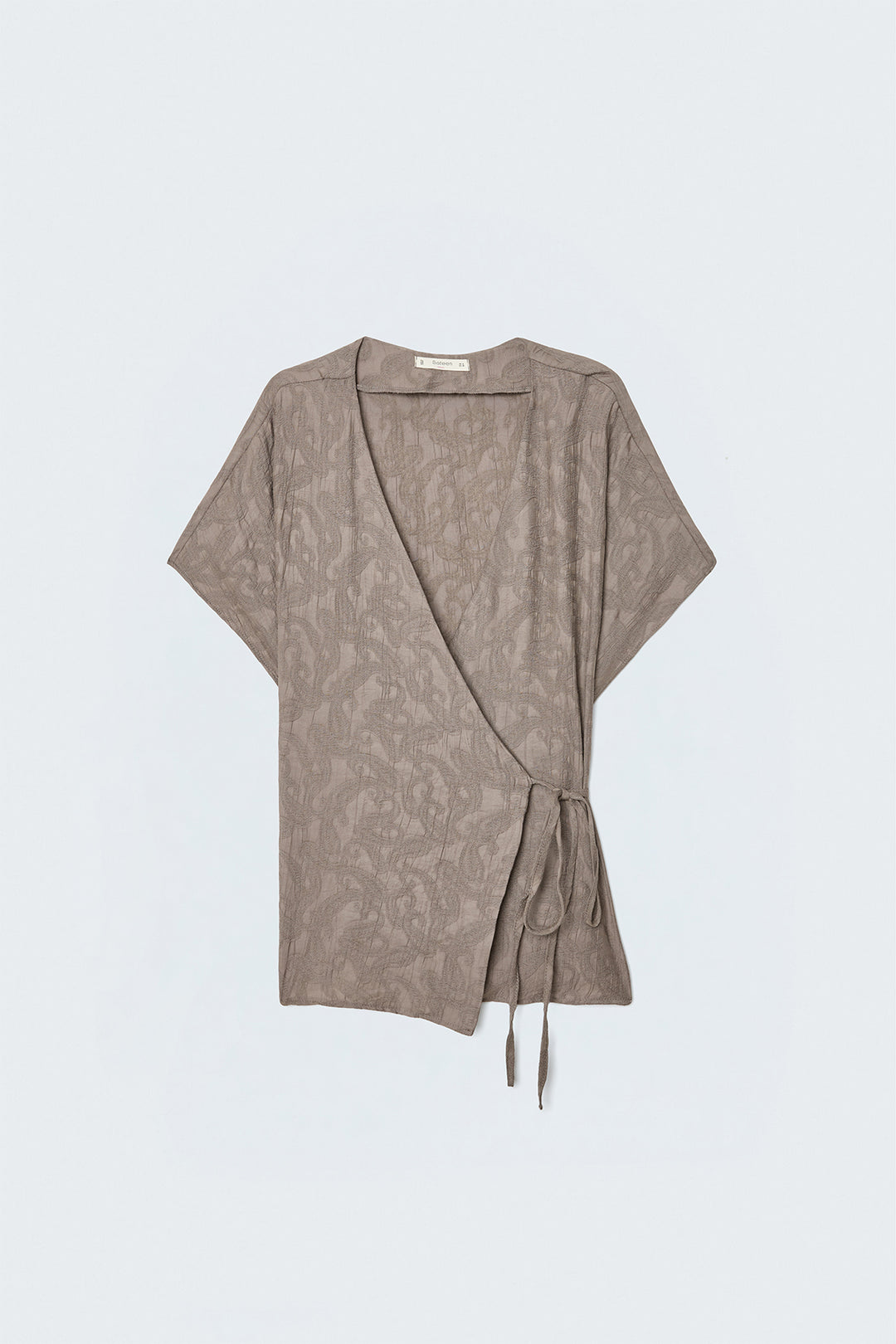 Sateen Lily Kimono - Vison