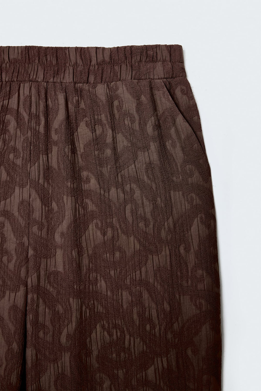 Sateen Lily Pantalon - Marron