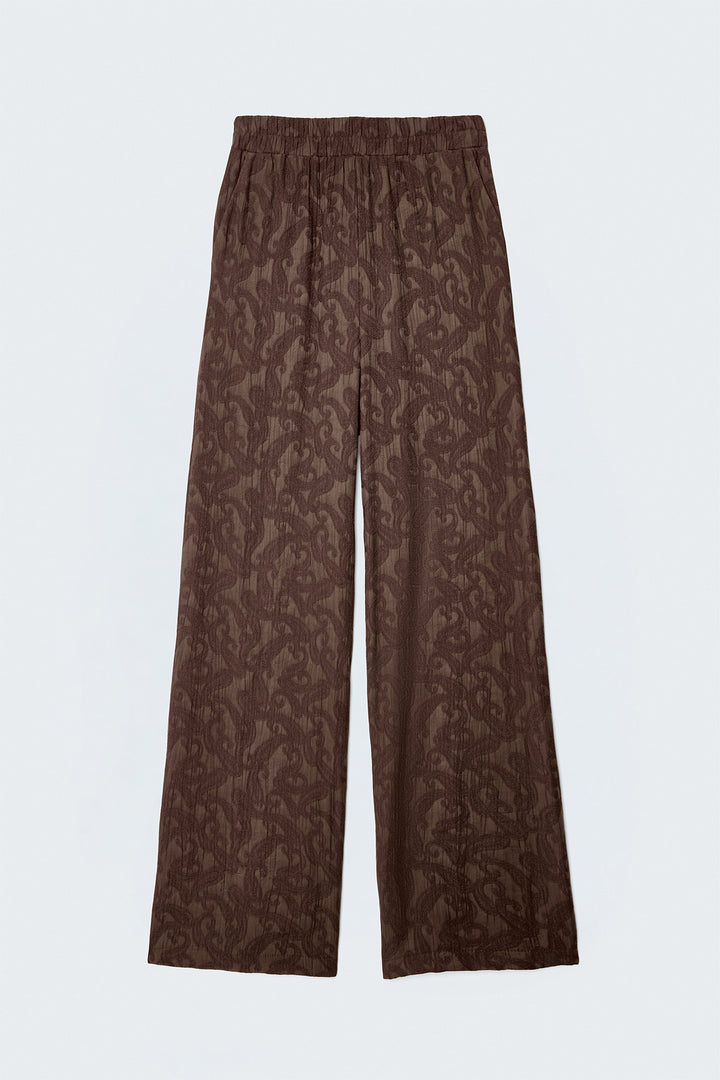Sateen Lily Pantalon - Marron