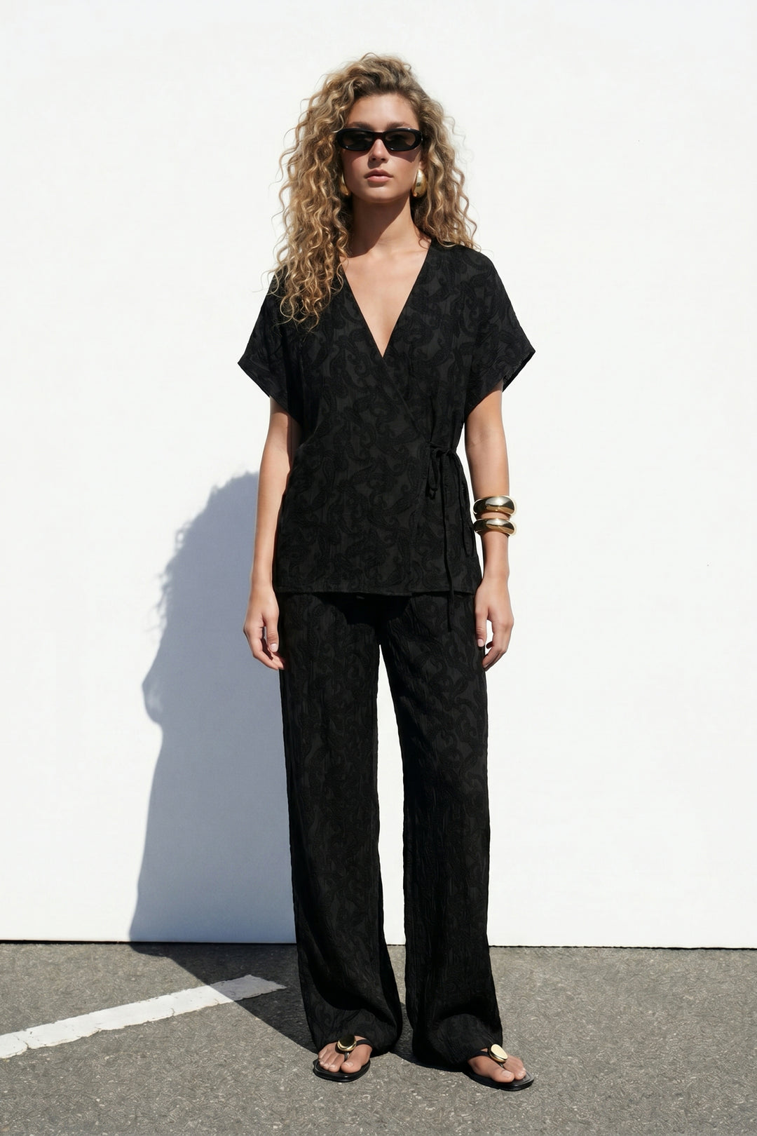 Sateen Lily Pantalon - Noir