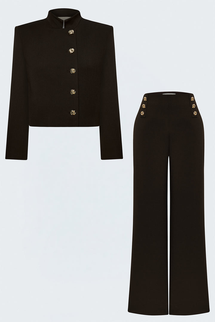 Sateen Linda Ensemble - Marron