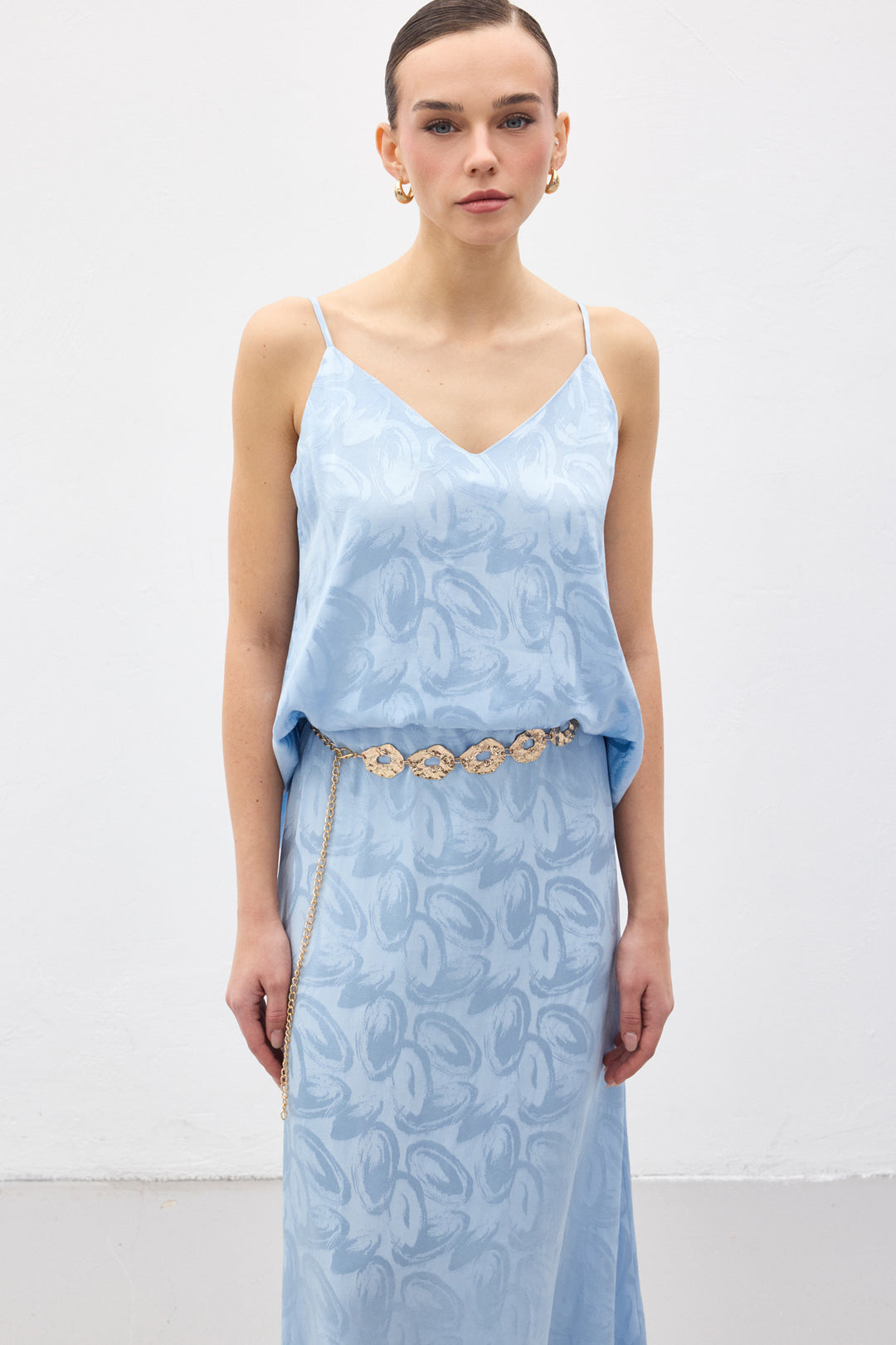 Sateen Lior Blouse Sans Manches - bebe Bleu