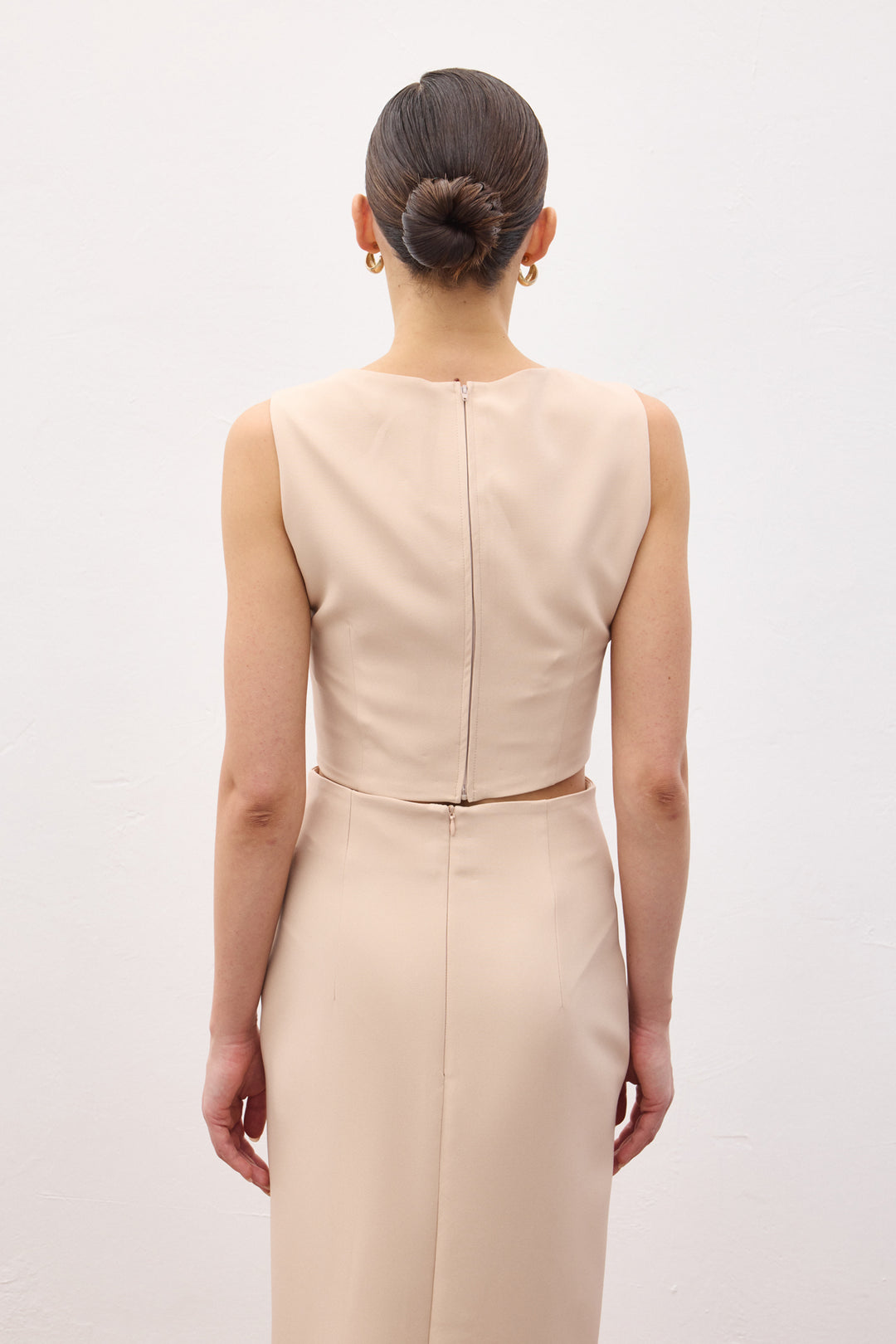 Sateen Lucy Crop - Beige