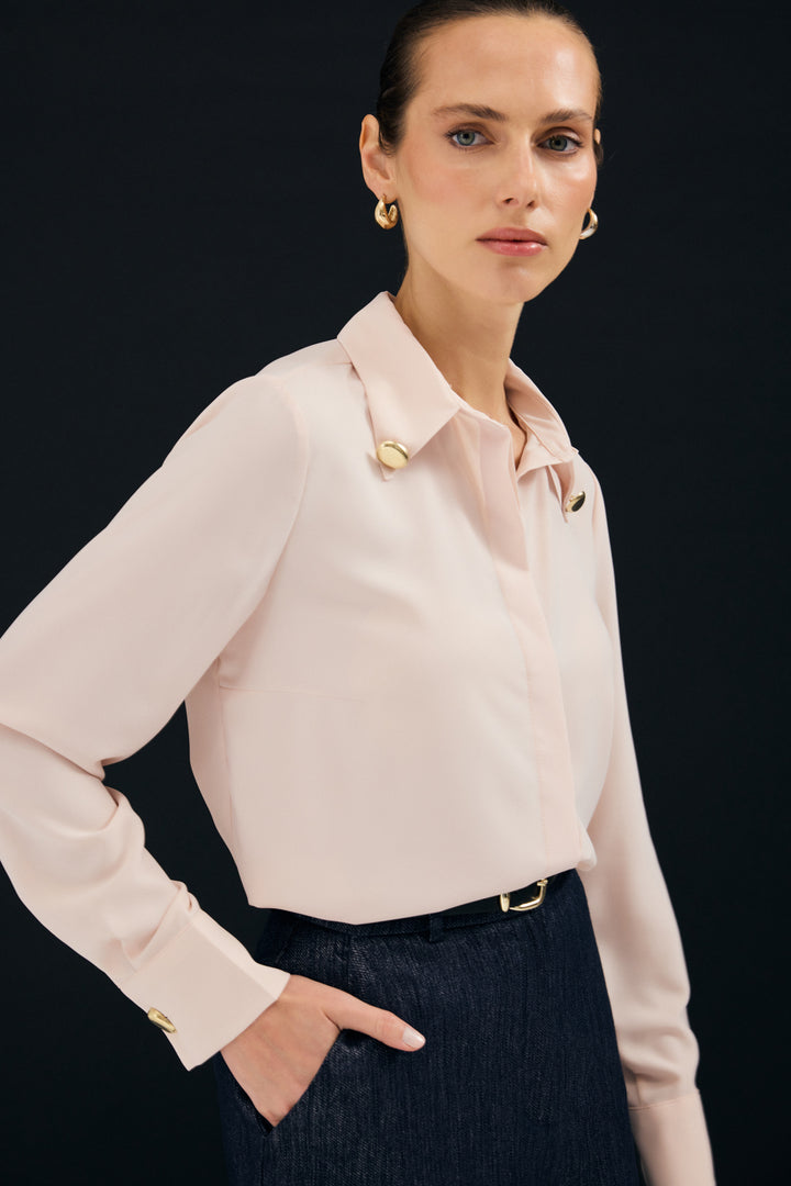 Sateen Chemise Lucy - Poudre
