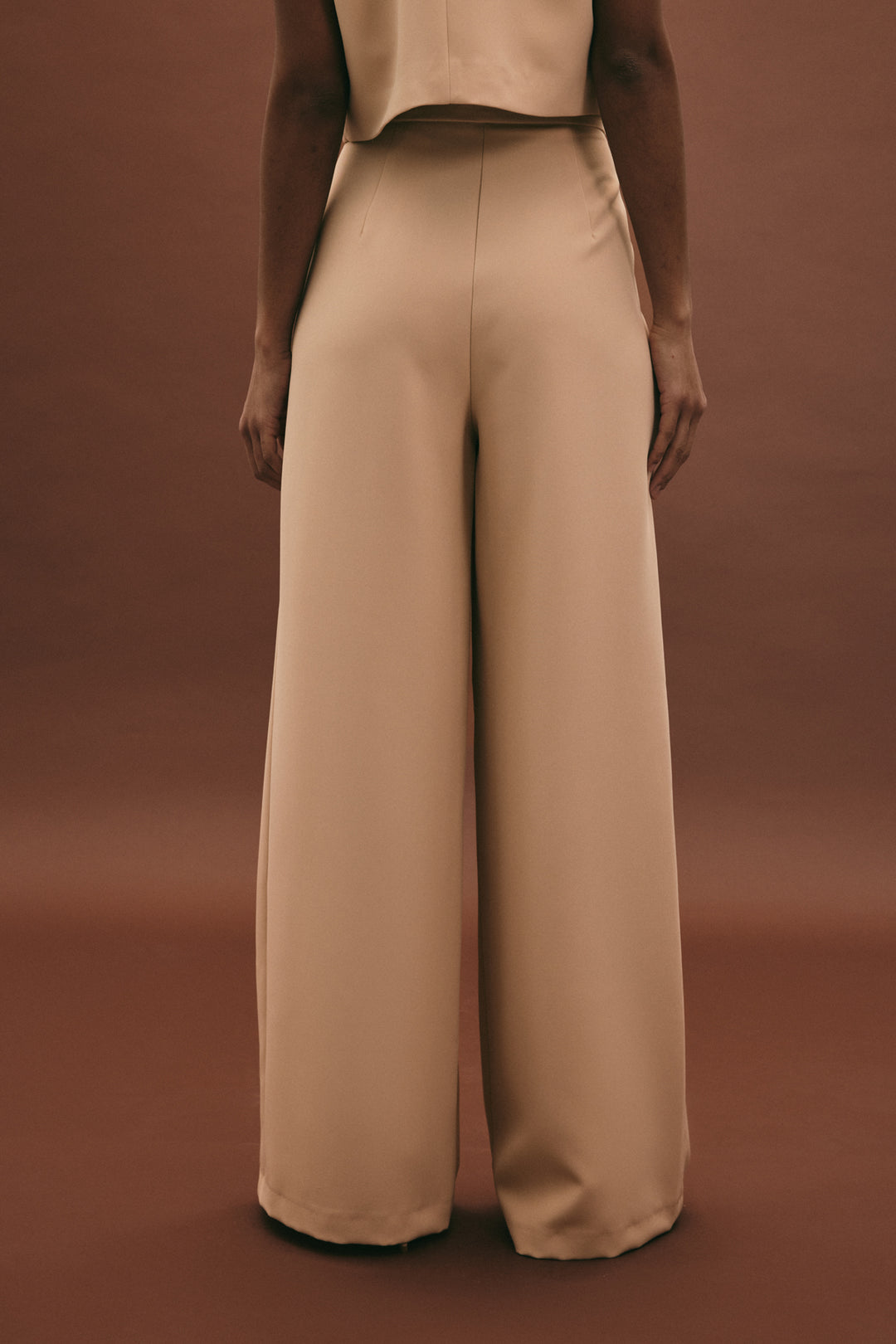 Sateen Lucy Pantalon - Beige