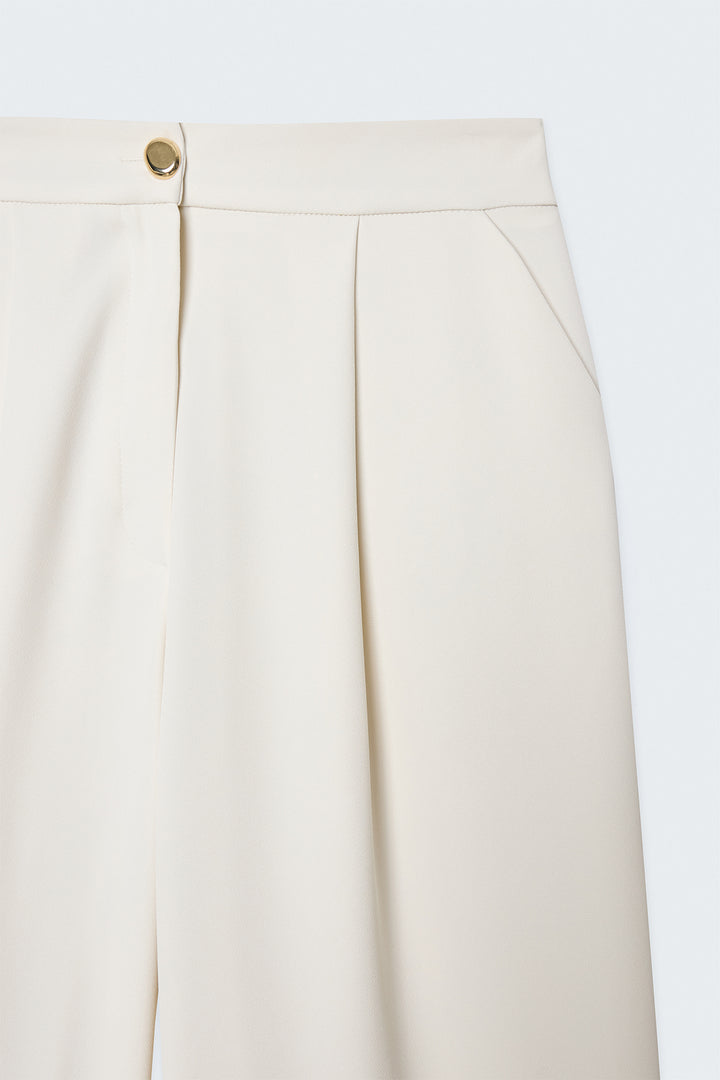 Sateen Pantalon Lucy - Crème