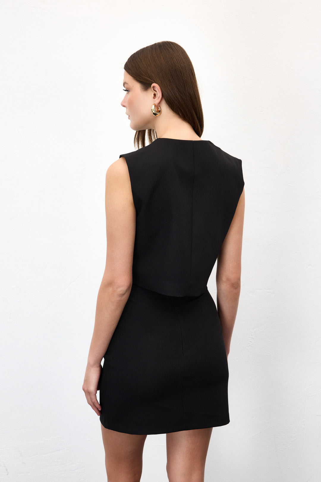 Sateen Lucy Gilet - Noir