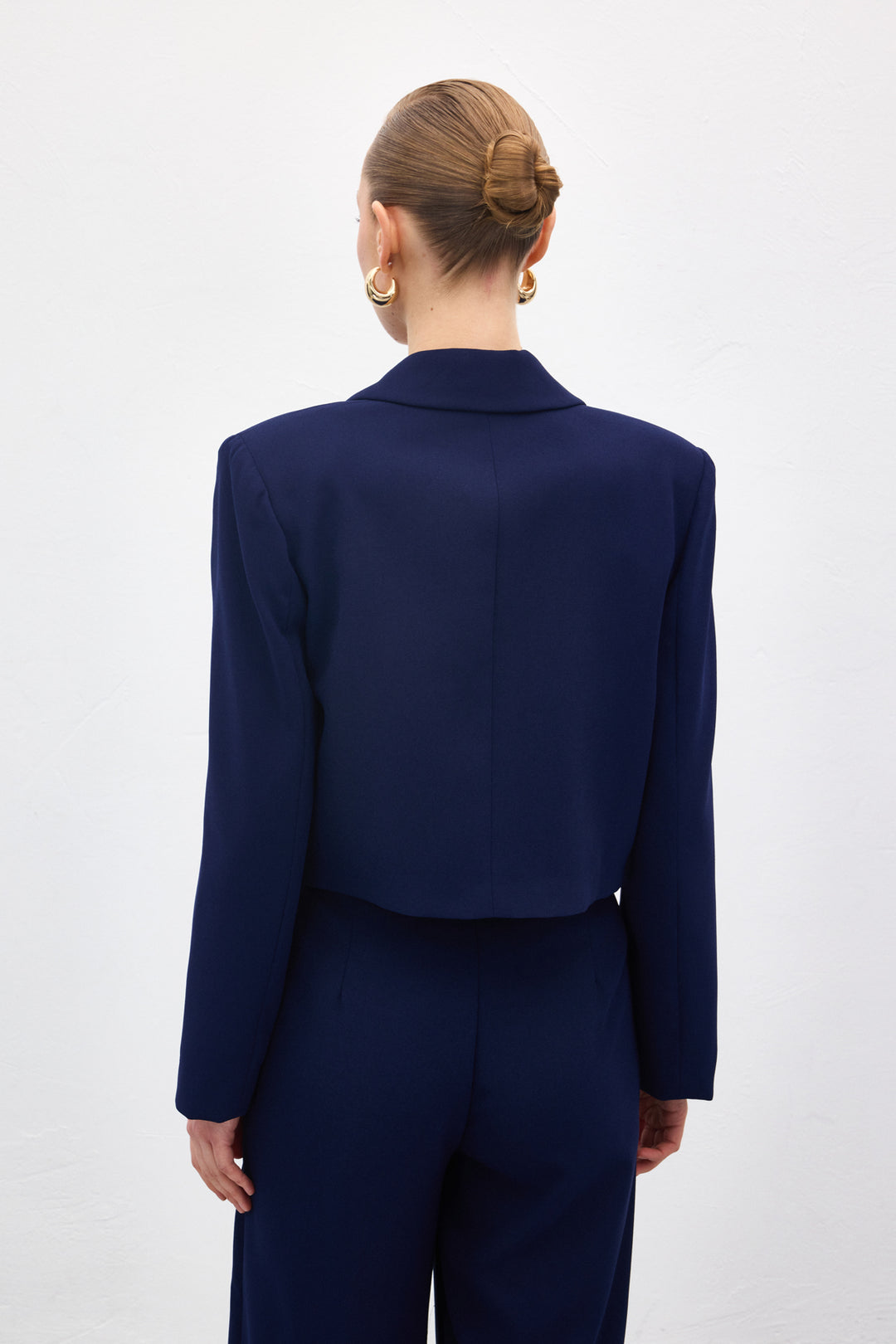 Sateen Veste Courte Luna - Bleu marine
