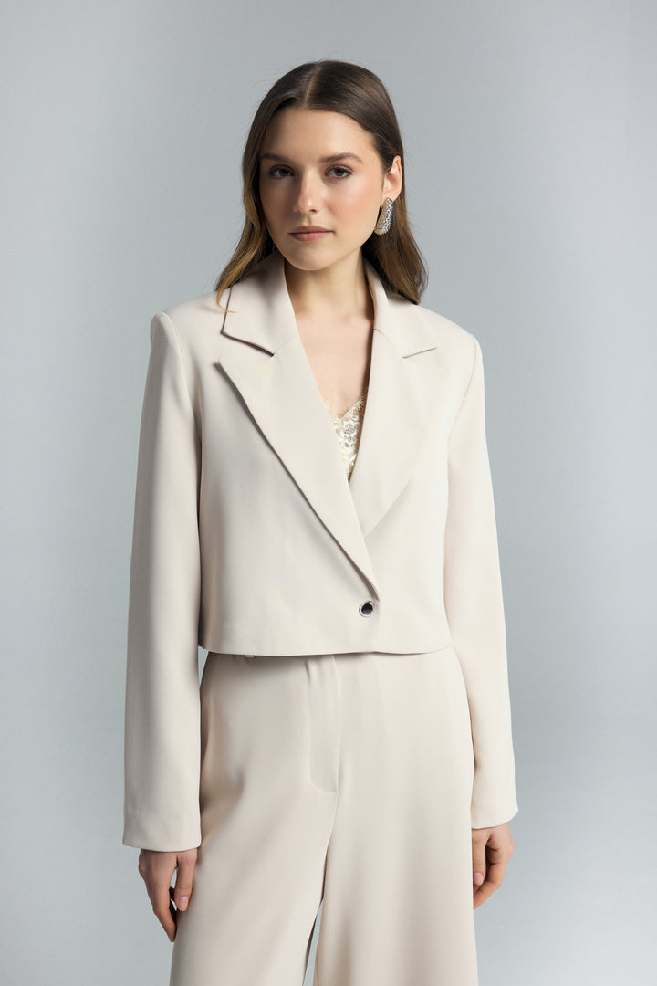 Sateen Mari Veste courte - Beige
