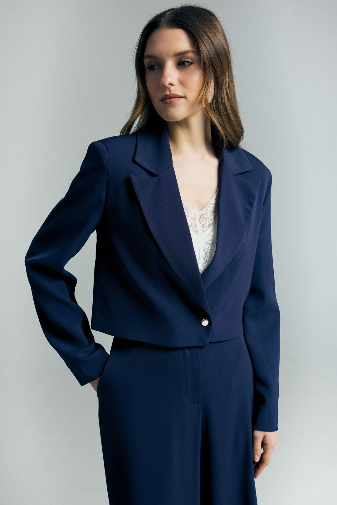 Sateen Mari Veste courte - Bleu marine
