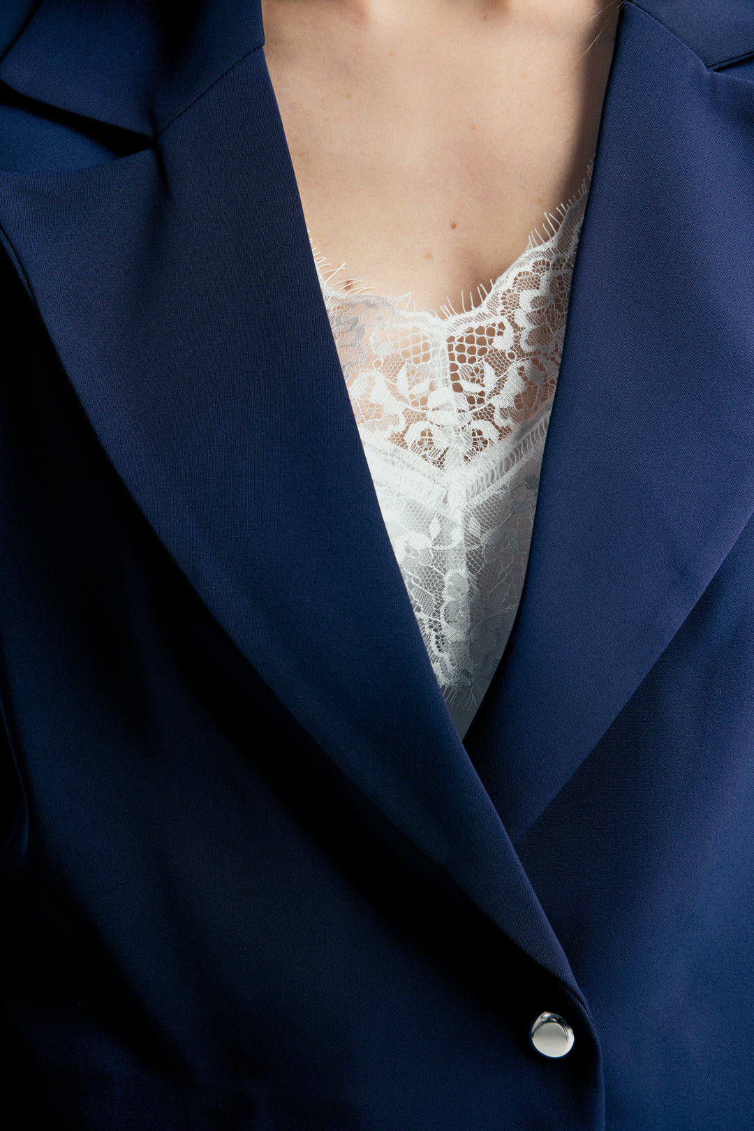 Sateen Mari Veste courte - Bleu marine
