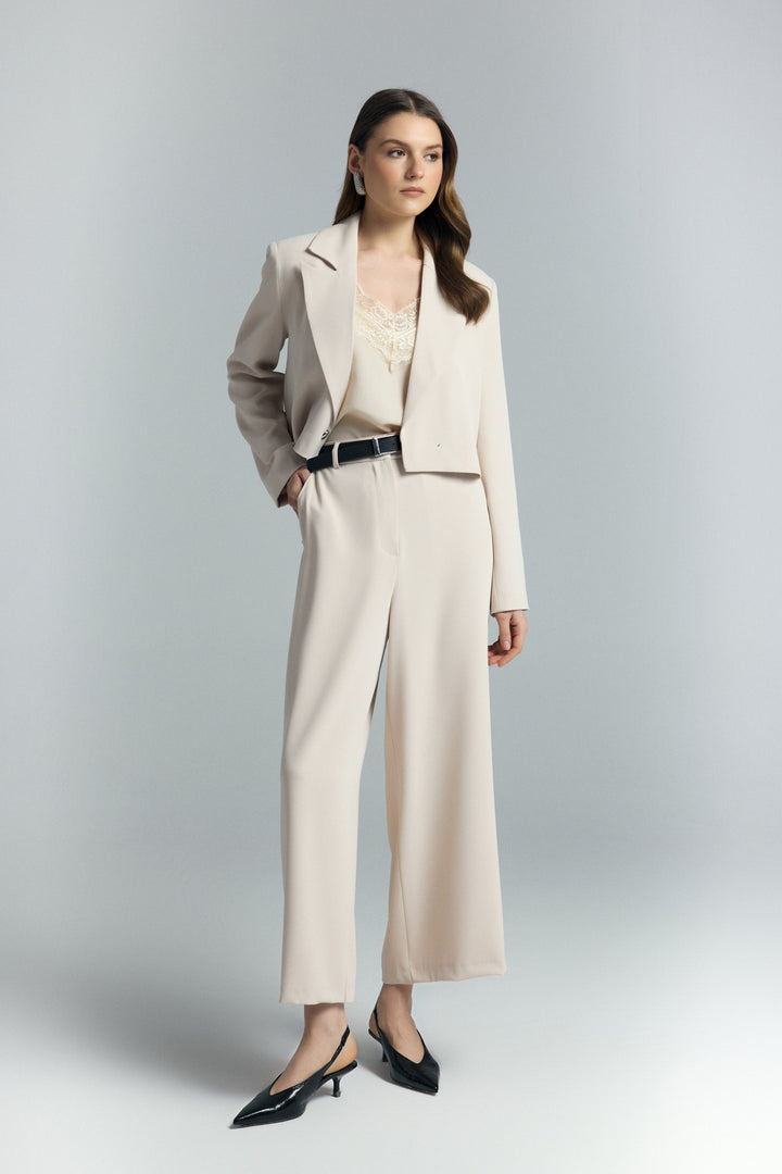 Sateen Pantalon Mari - Beige