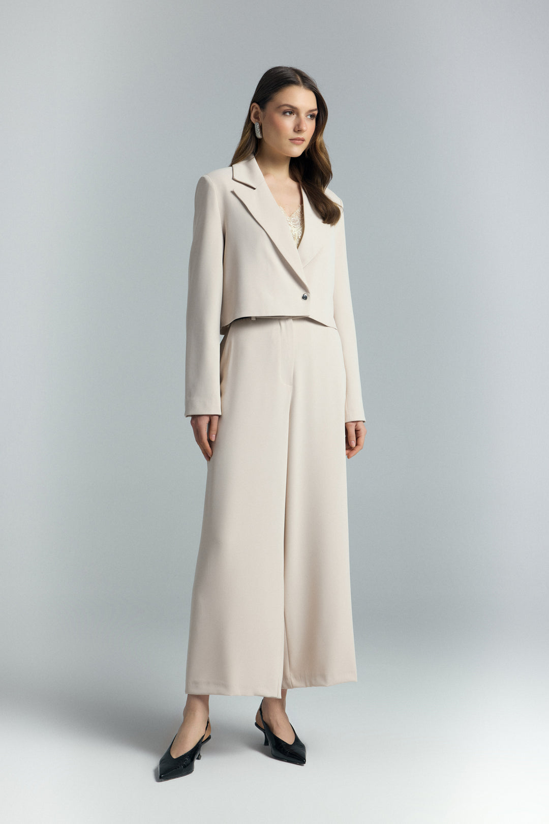 Sateen Pantalon Mari - Beige