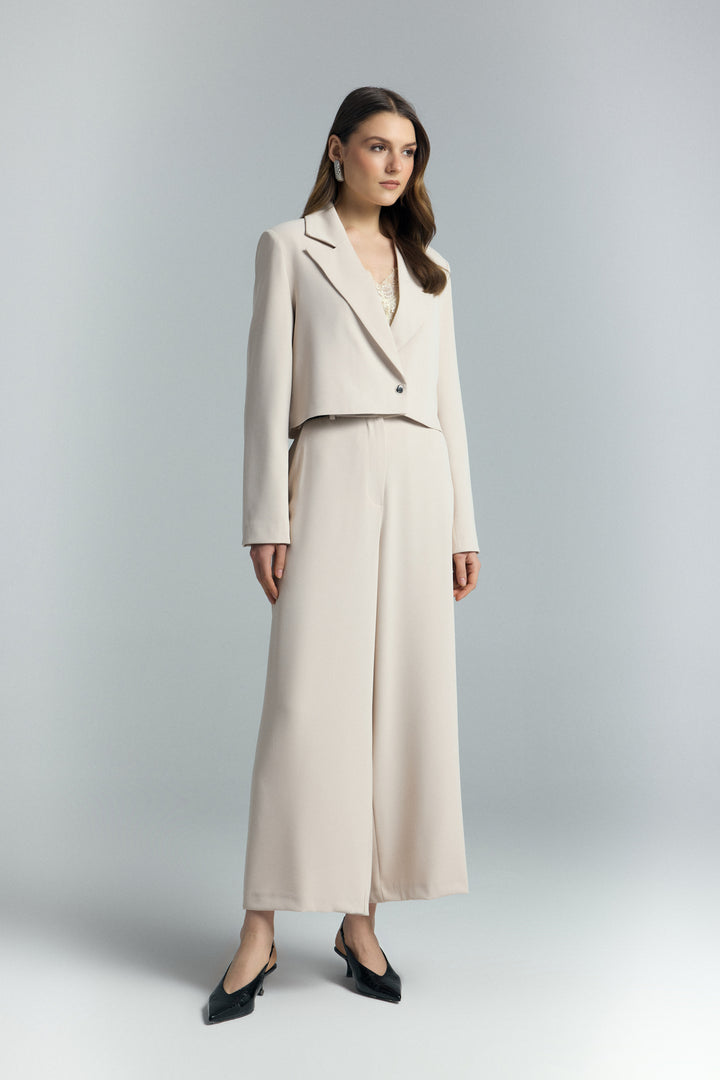 Sateen Pantalon Mari - Beige