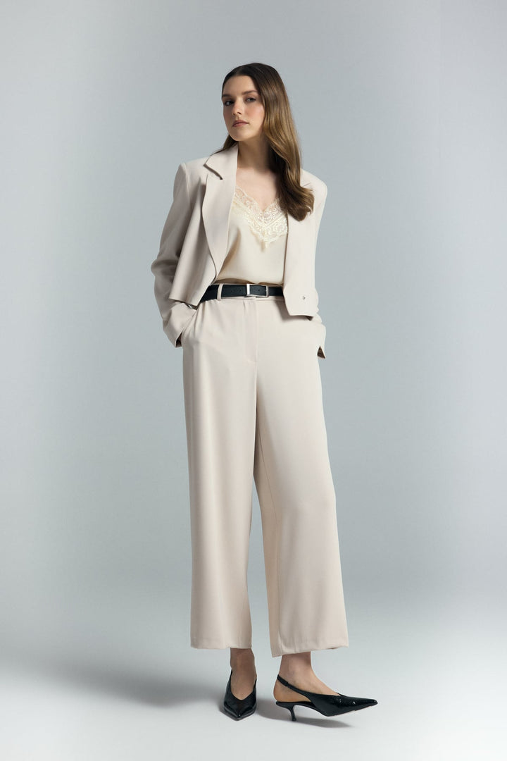 Sateen Pantalon Mari - Beige