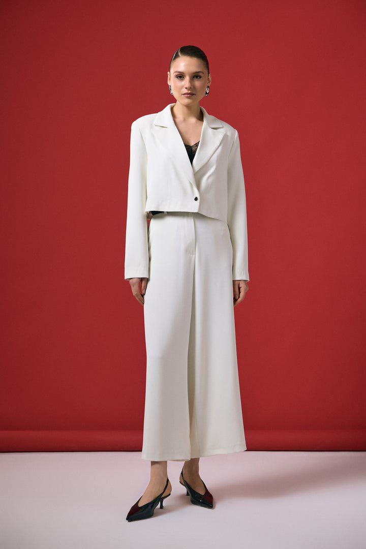 Sateen Pantalon Mari - Écru